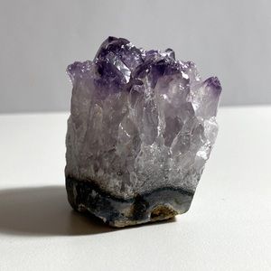 Raw Purple White Amethyst Natural Quartz Crystal Geode Cluster Specimen Healing